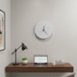 Linear Pure White Clock