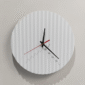 Linear Pure White Clock